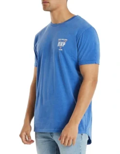 High Rollers Cape Back Tee In Blue -Myer Fashion Store 992425330 3 720x928