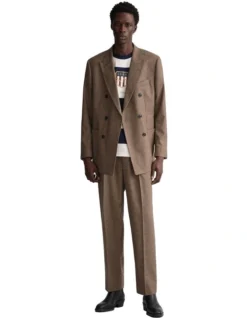 Gant Bar Stripe Archive Shield T-Shirt In Beige/Navy -Myer Fashion Store 992476810 4 720x928