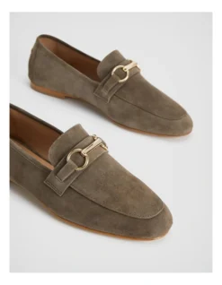 Snaffle Suede Loafer In Sage -Myer Fashion Store 993177910 3 720x928