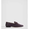 Suede Twist Detail Loafer In Plum -Myer Fashion Store 993178000 1 720x928