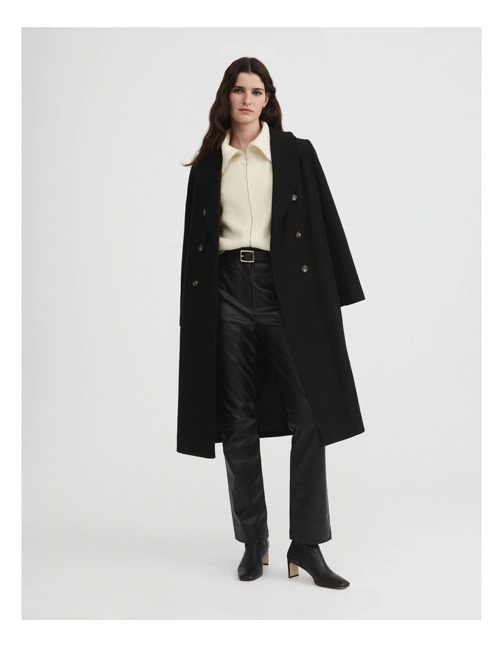 Merino Zip Through Knit In Cream 5 Merino Zip Through Knit In Cream - Image 3