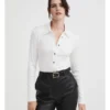 Rib Button Through Top In Chalk 1 Rib Button Through Top In Chalk -Myer Fashion Store 993250000 1 720x928