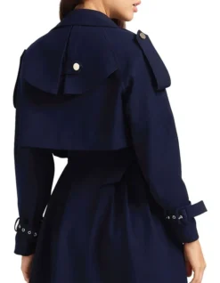 Manhattan Cropped Trench In Navy -Myer Fashion Store 993732670 993728170 3 720x928
