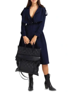 Manhattan Cropped Trench In Navy -Myer Fashion Store 993732670 993728170 5 720x928