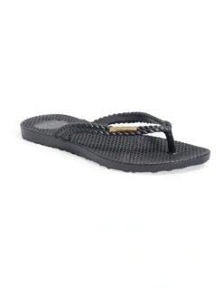 Billabong Kick Back Metallic Thongs In Grey