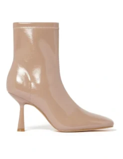 Forever New Amara Sock Boot In Beige