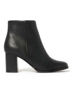 Forever New April Block Heel Boots In Black