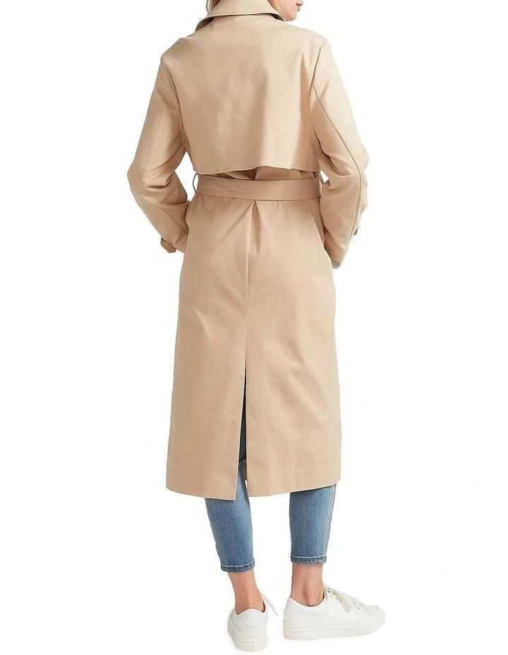 Empirical Trench Coat In Brown 5 Empirical Trench Coat In Brown - Image 3