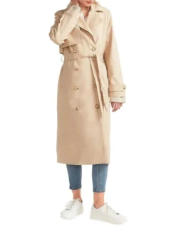 Empirical Trench Coat In Brown 12 Empirical Trench Coat In Brown -Myer Fashion Store 995831290 4 720x928