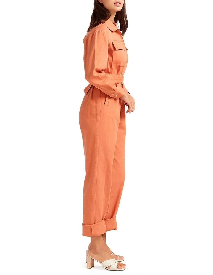 Montana Utility Jumpsuit In Orange 4 Montana Utility Jumpsuit In Orange - Image 2