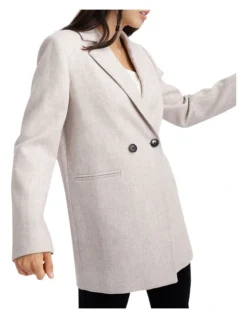 Kensington Oversized Coat In Beige -Myer Fashion Store 996021280 2 720x928